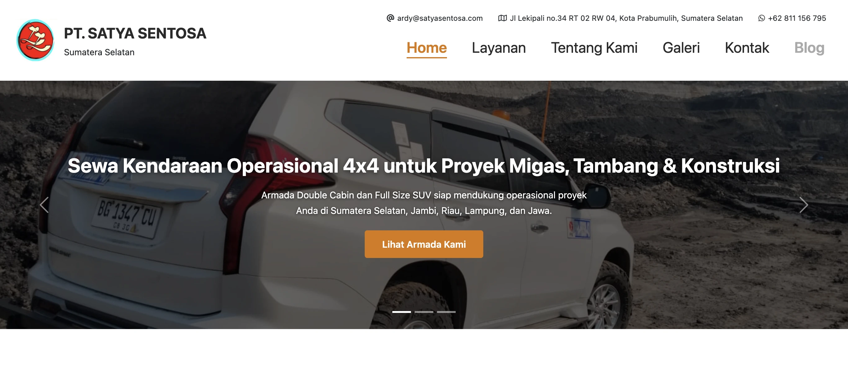 Website PT. Satya Sentosa